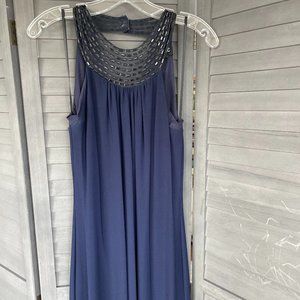 Navy Blue High Neck Decode Dress Size 8